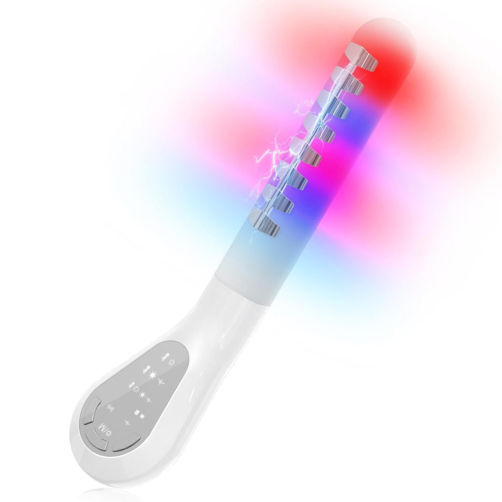Pelvic Floor Support Wand — Compact Electric Pulse, Soothing Heat & Dual Light Technology