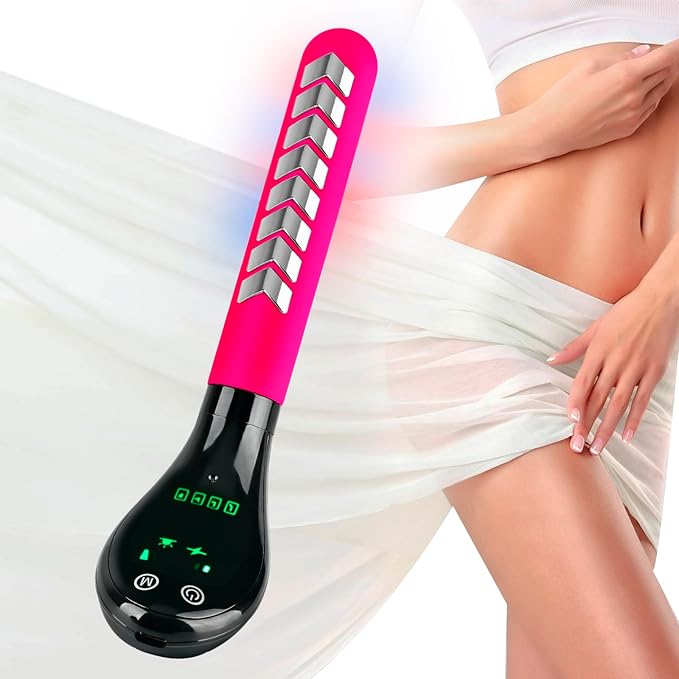 Pelvic Floor Support Wand — Compact Electric Pulse, Soothing Heat & Dual Light Technology