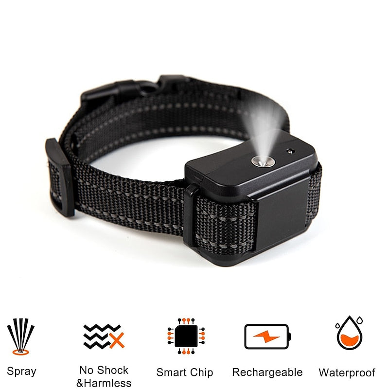 Citronella Spray Bark Collar — Refill-Free Activation System