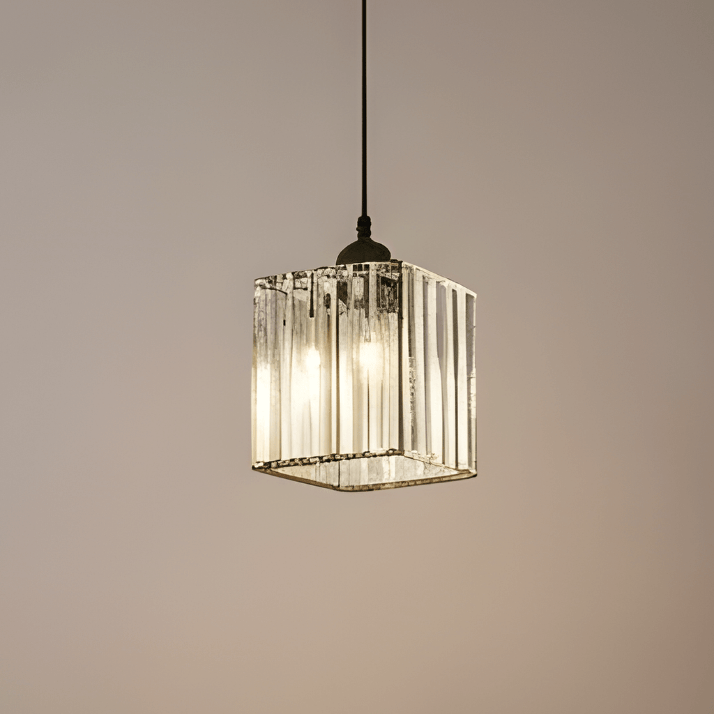 Severské LED závěsné svítidlo - Kov/sklo černá/zlatá do jídelny/obývacího pokoje - Flindria