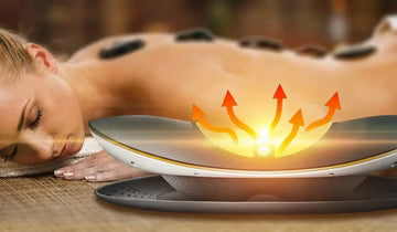 Strumento intelligente per la cura della schiena con calore, impulsi, vibrazioni e luce
