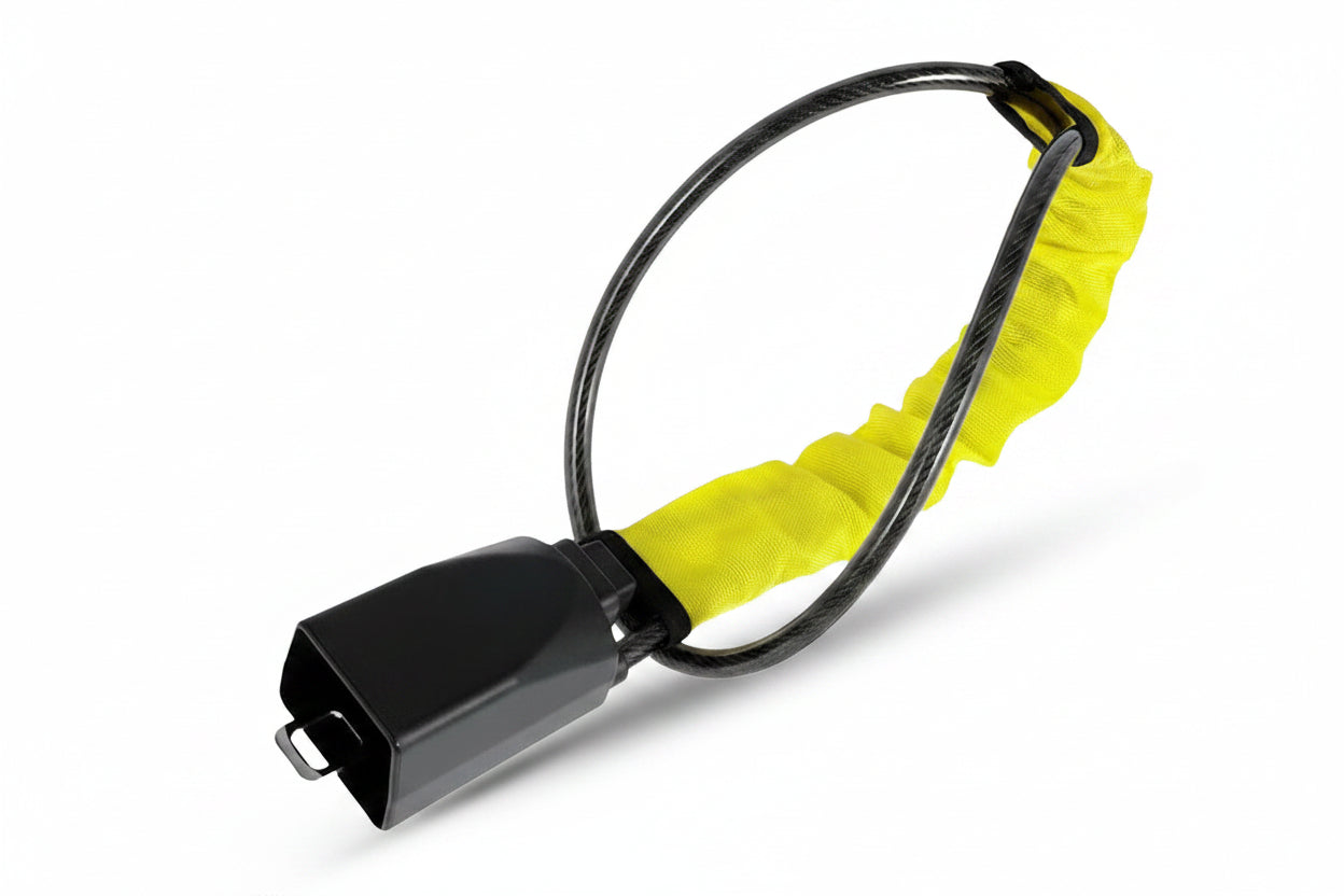 Driver Compartment Steering Restraint Lock — Seatbelt Buckle Anchor