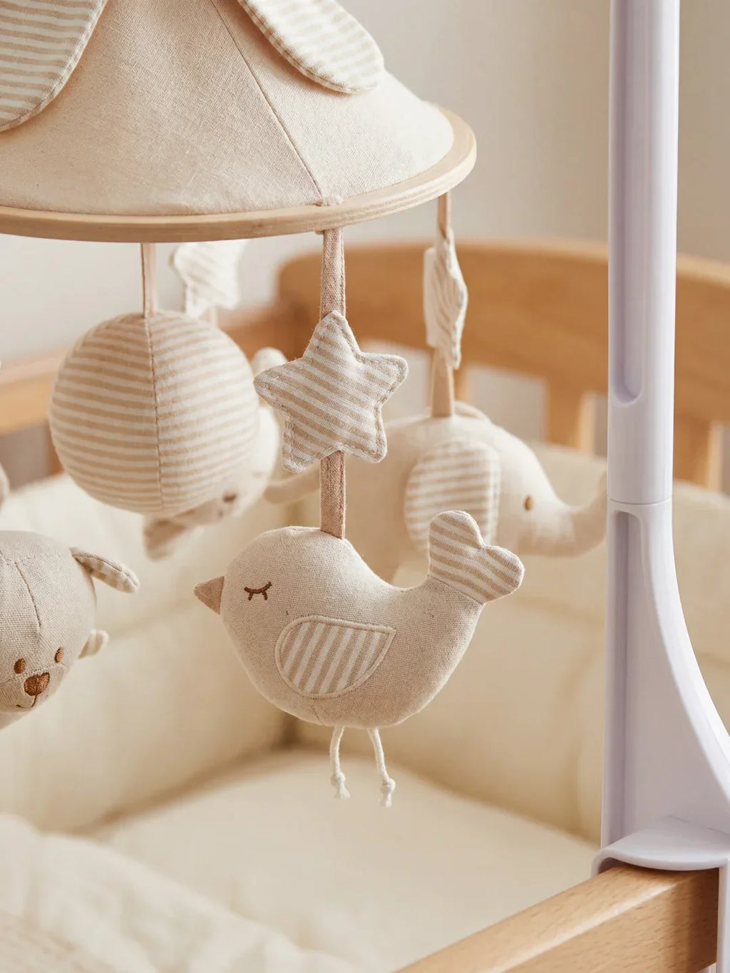 Soothing Wooden Baby Musical Mobile — Support Arm