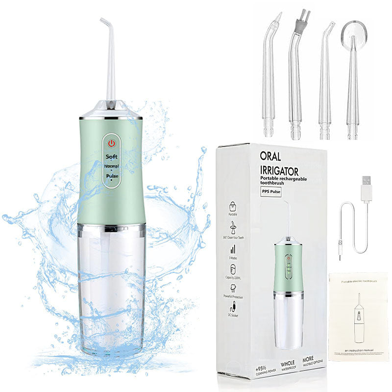 Hydropulseur dentaire sans fil - irrigateur portable rechargeable pour un nettoyage en profondeur